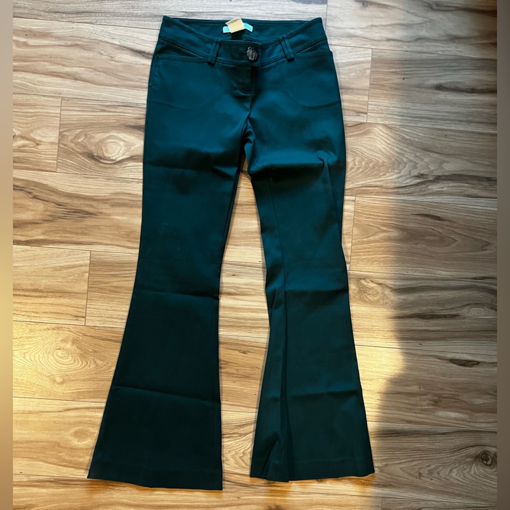 Marciano by Guess Deep Green Flare Trousers Size 2